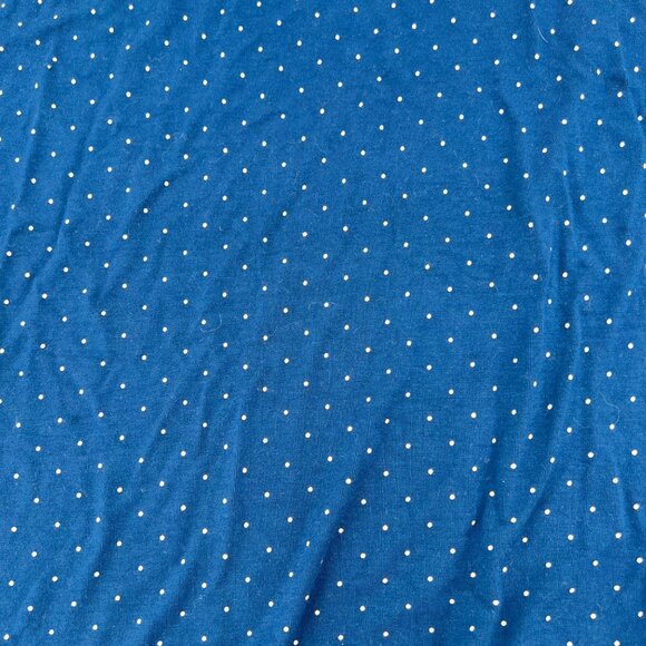 J.Jill Wearever Collection Blue Polka Dot V-Neck Short Sleeve Top XL Rayon/Spand - Picture 2 of 7